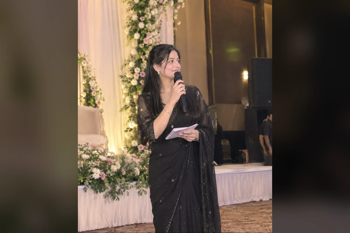 Live Sangeet Anchoring and Couple Engagement Stage