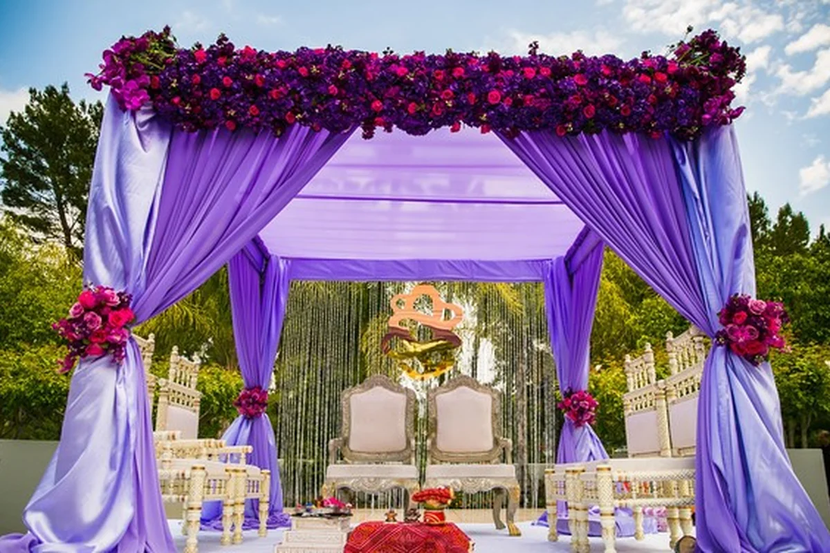 Golden Hour Sunset Mandap Destination Wedding Udaipur