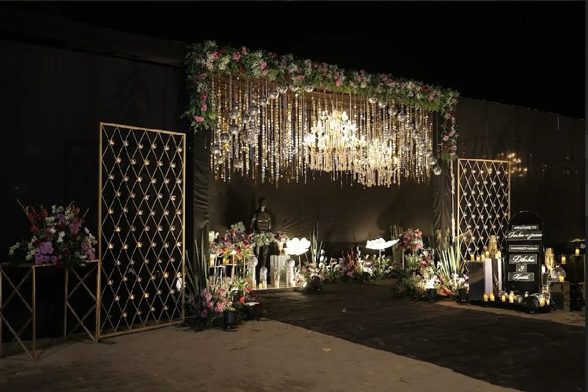 Floral Gazebo Wedding Setup Gurgaon Luxury Wedding
